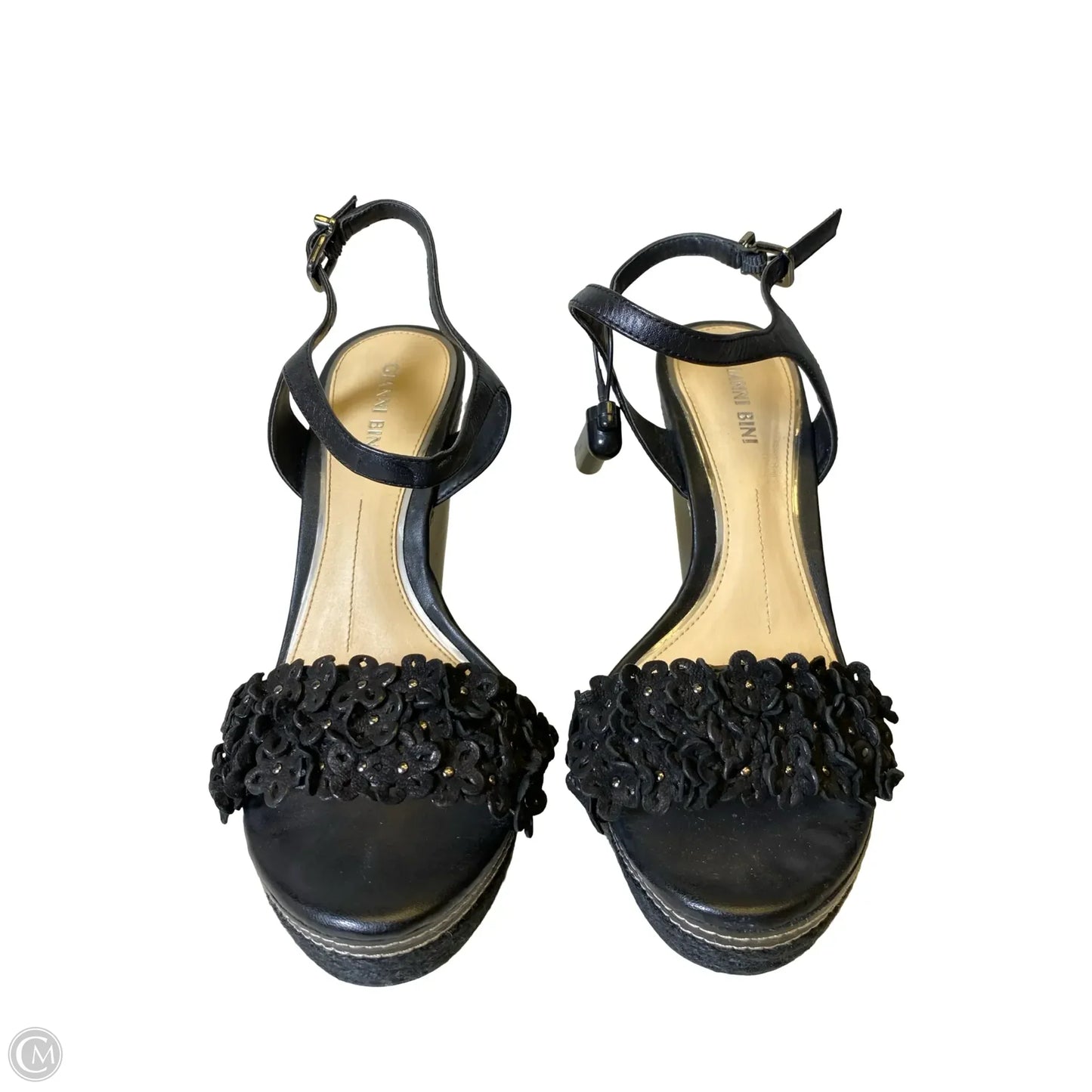 Shoes Heels Wedge By Gianni Bini In Black, Size: 9.5
