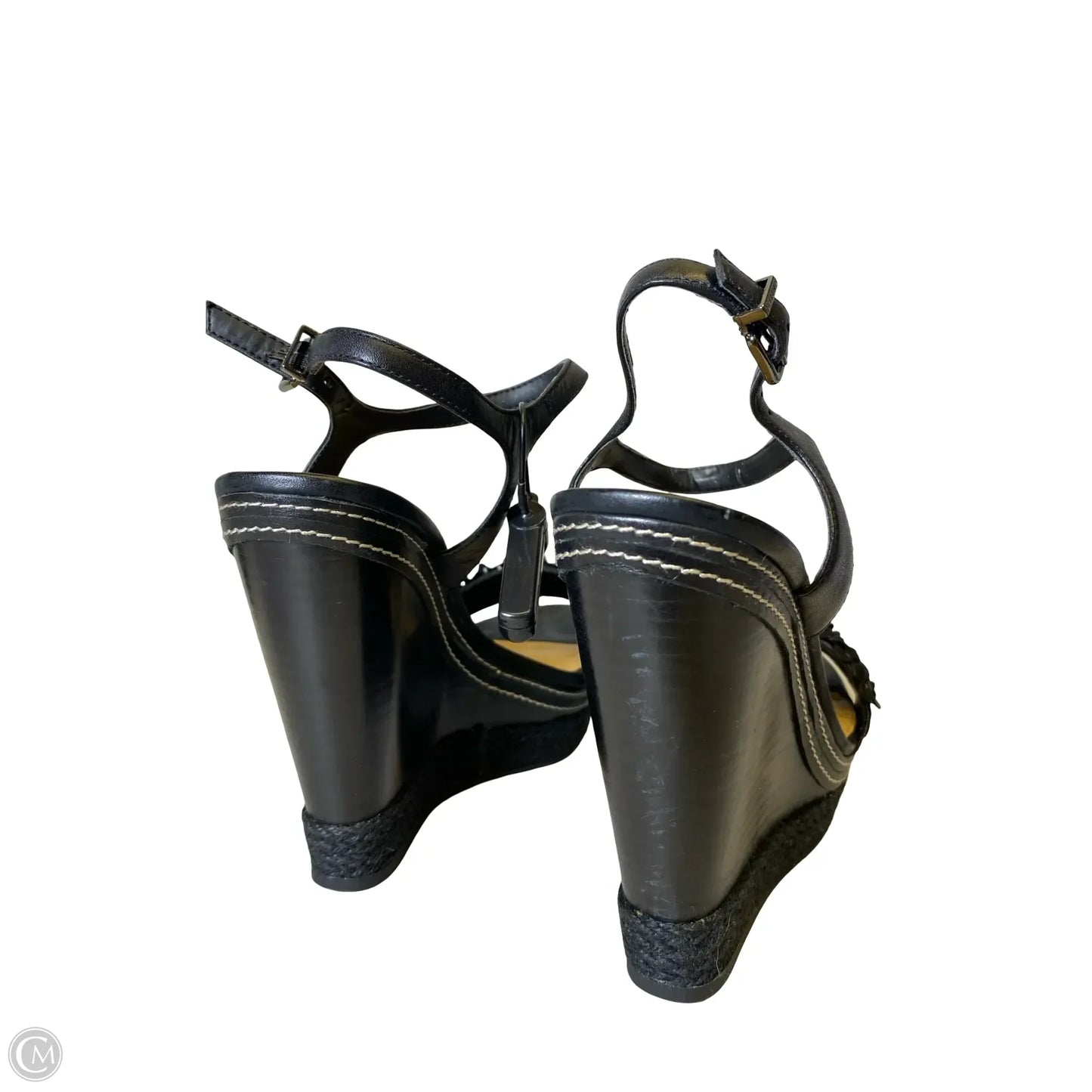 Shoes Heels Wedge By Gianni Bini In Black, Size: 9.5