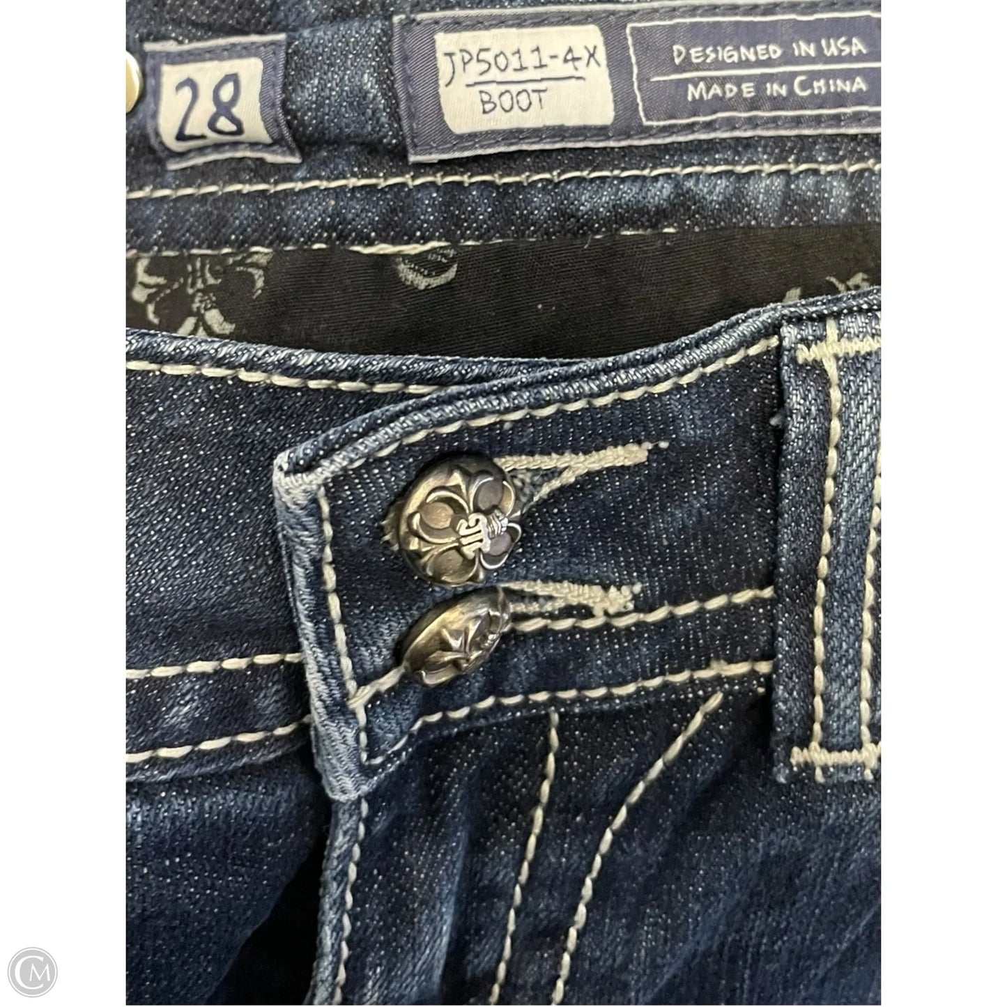 Jeans Boot Cut By Miss Me In Blue, Size: 6