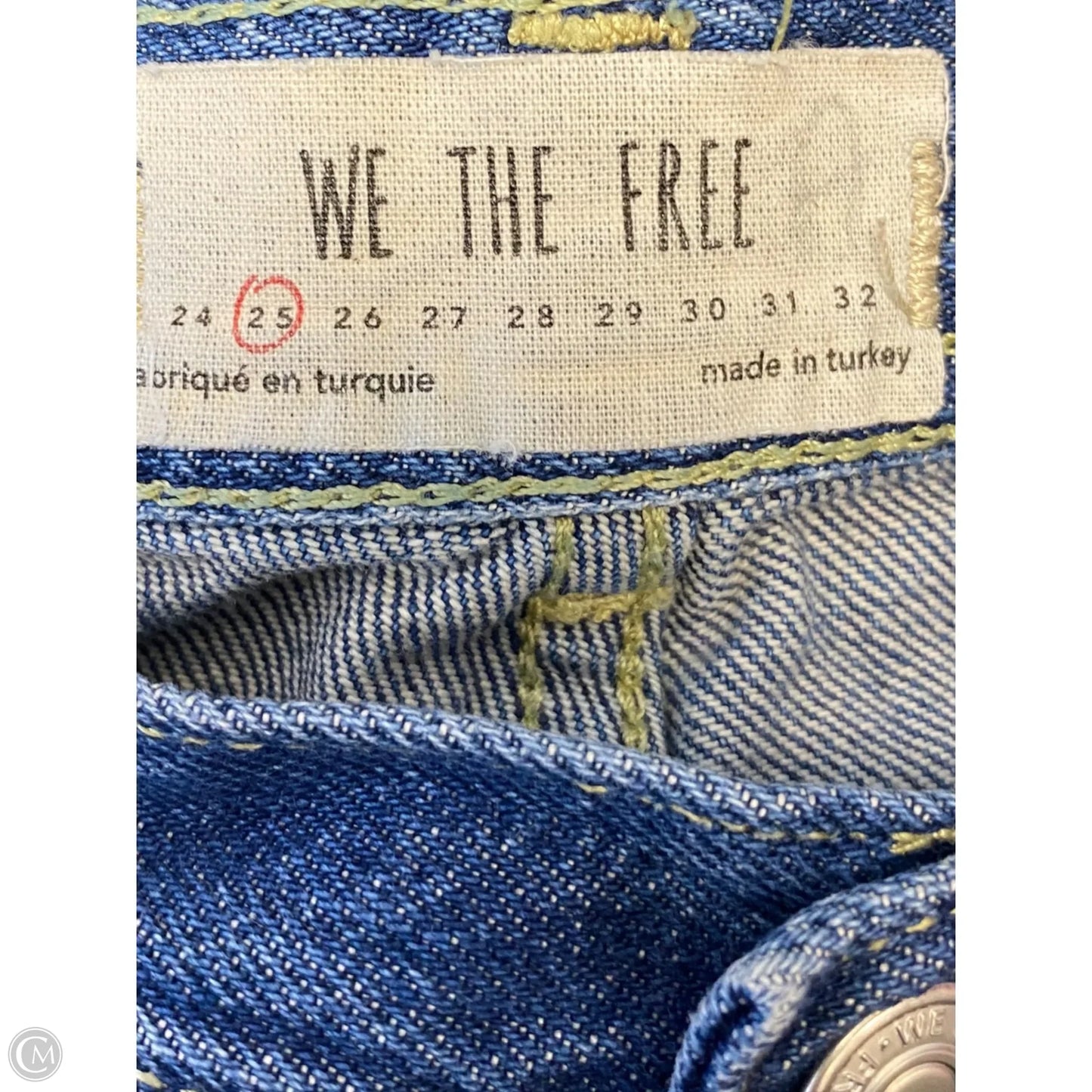 Jeans Straight By We The Free In Blue Denim, Size: 2