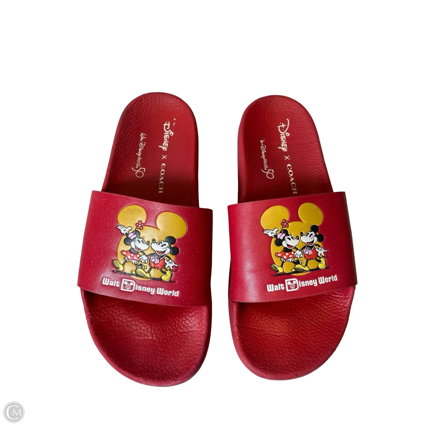 Sandals Designer By Coach In Red, Size: 7