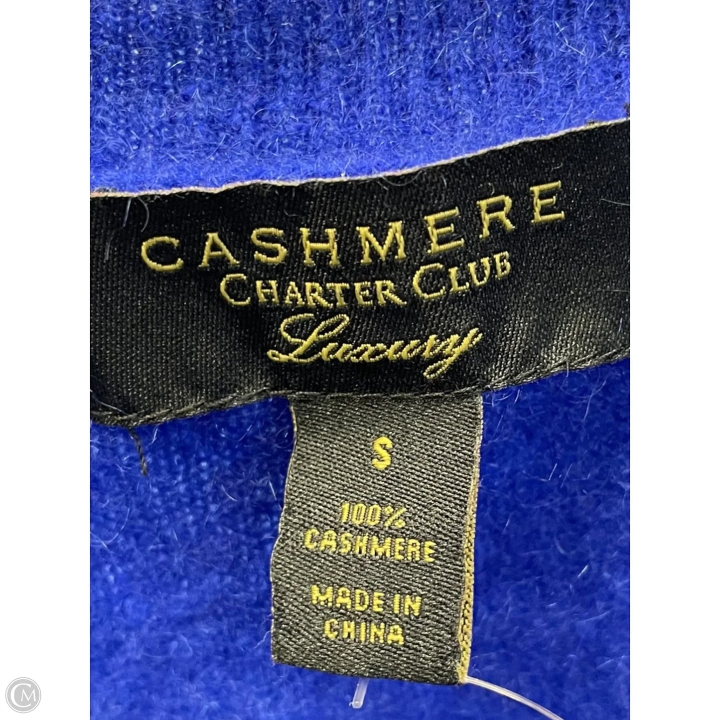 Sweater By Charter Club In Blue, Size: S