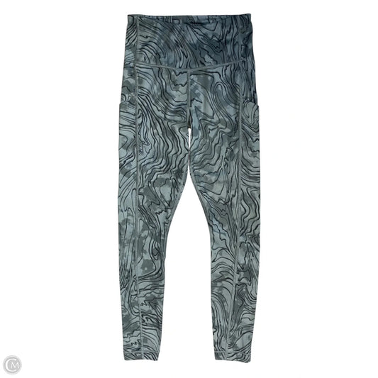 Athletic Leggings By Athleta In Black & Green, Size: Xxs