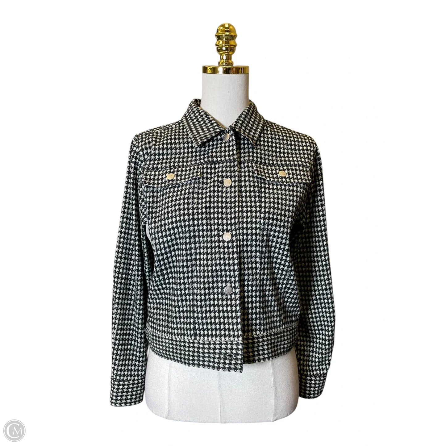 Jacket Other By Clothes Mentor In Black & Cream, Size: S