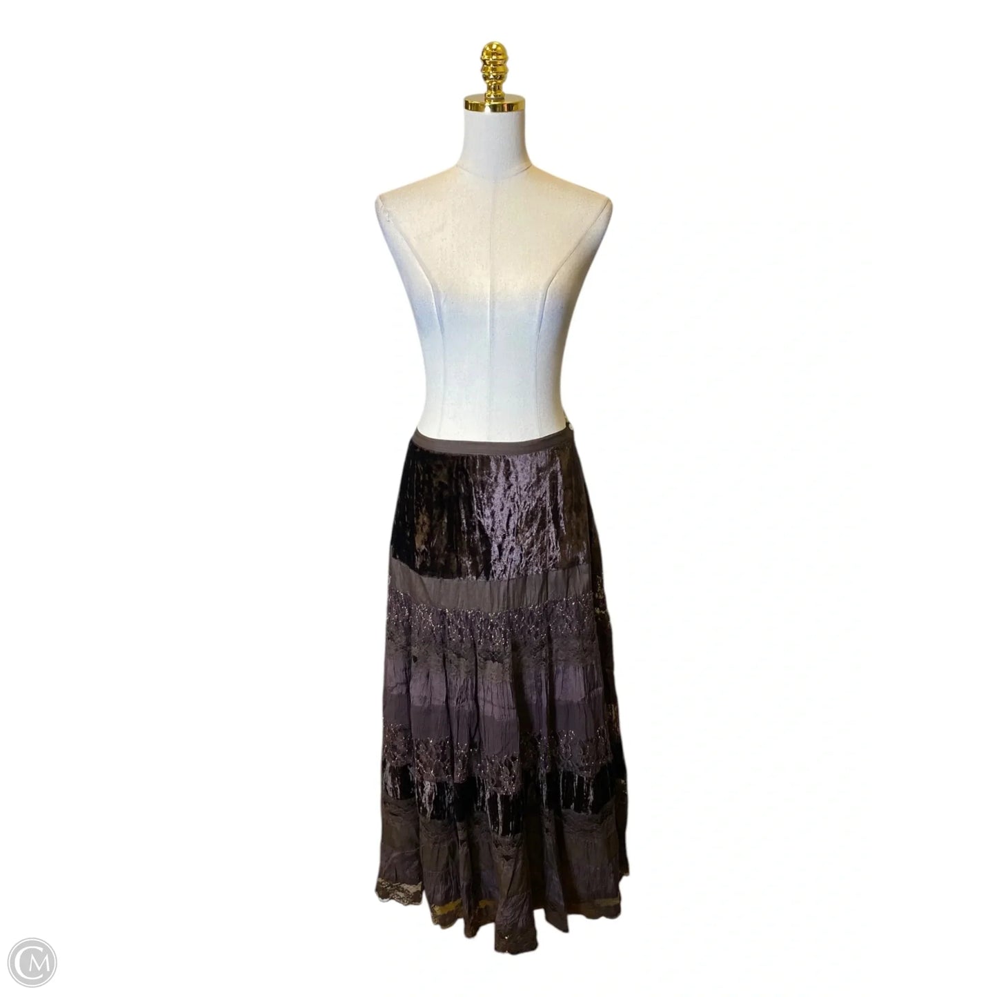 Skirt Maxi By Clothes Mentor In Brown, Size: M