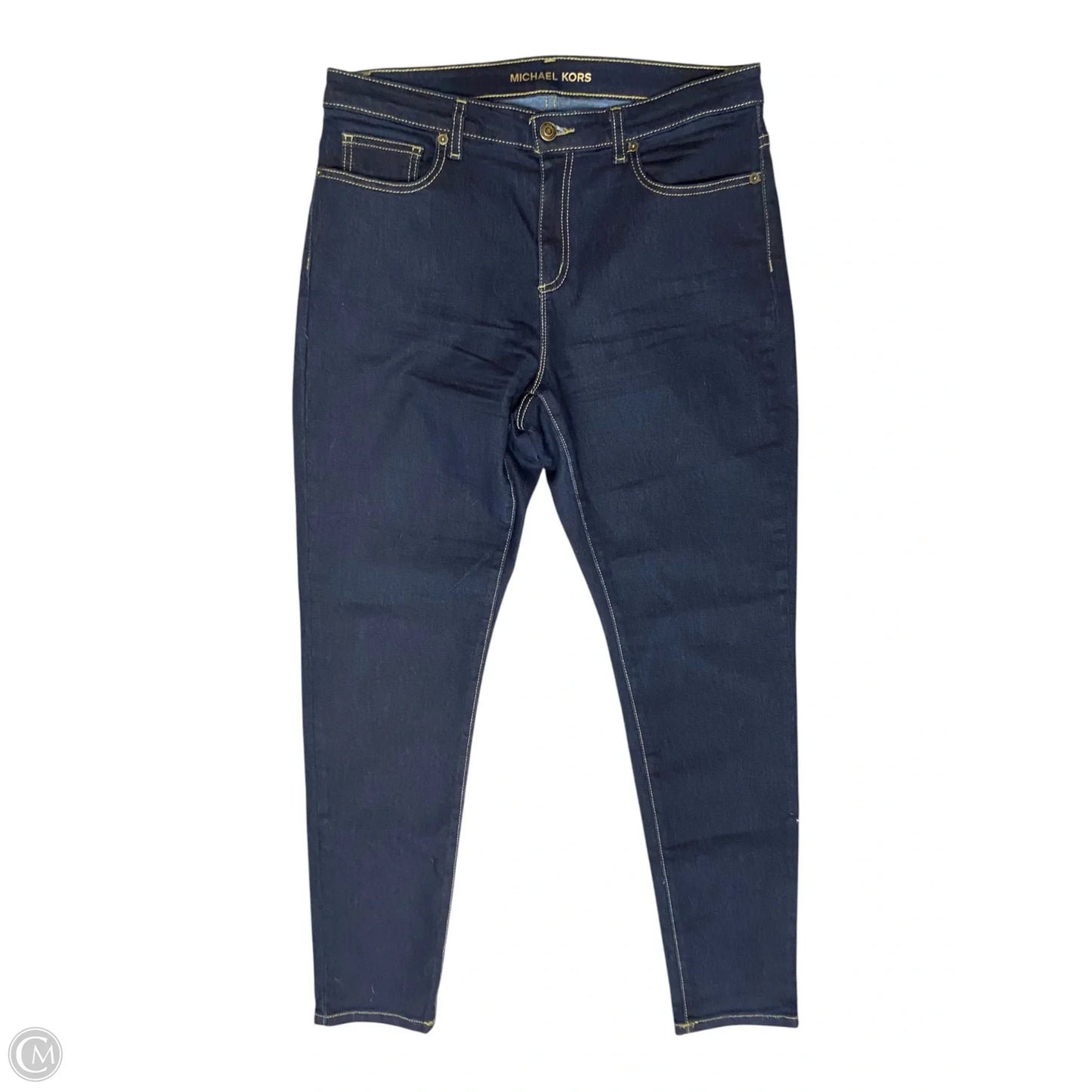 Jeans Skinny By Michael By Michael Kors In Blue Denim, Size: 10