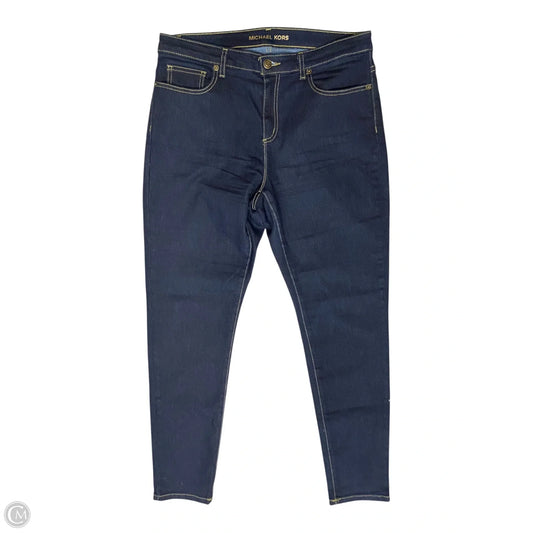 Jeans Skinny By Michael By Michael Kors In Blue Denim, Size: 10