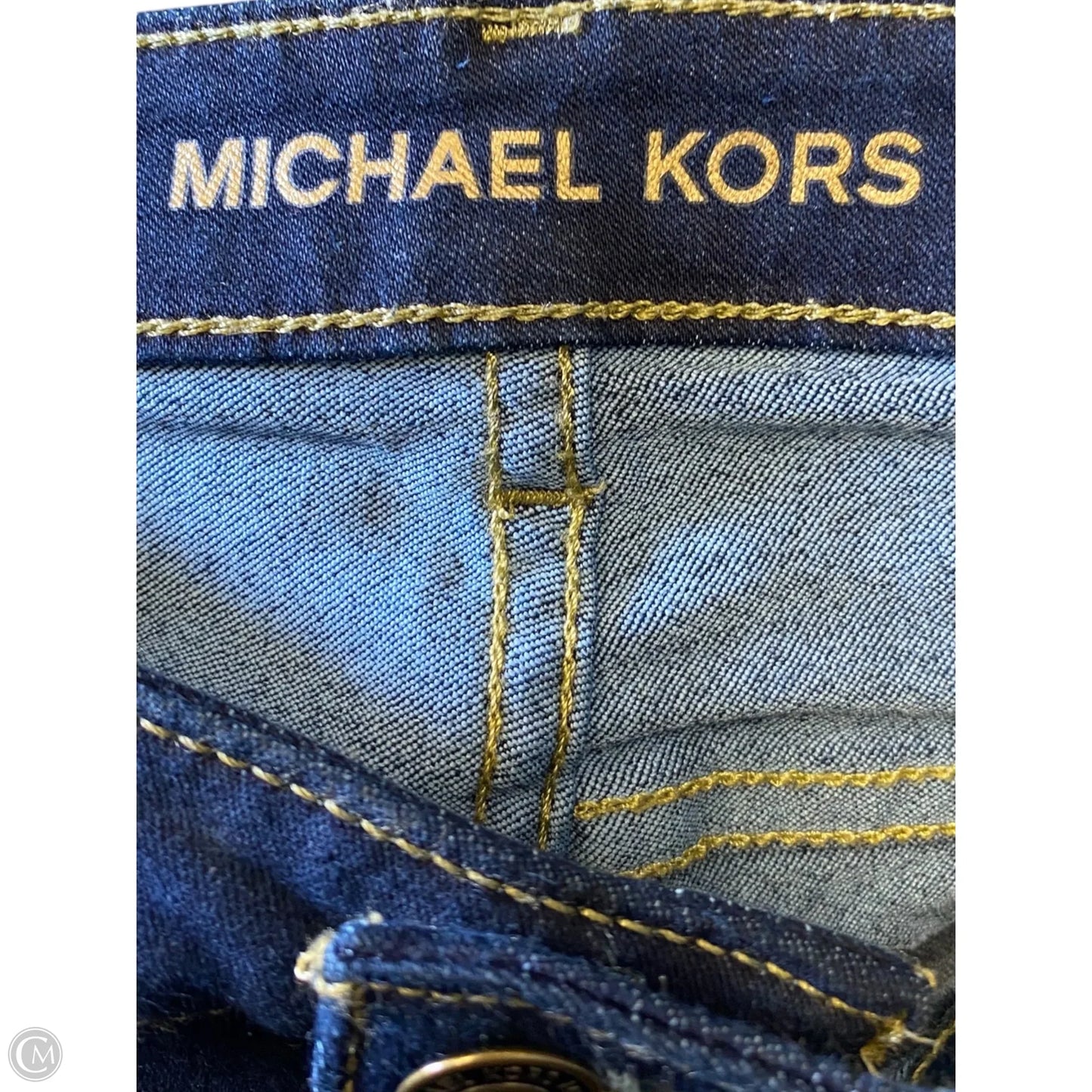 Jeans Skinny By Michael By Michael Kors In Blue Denim, Size: 10