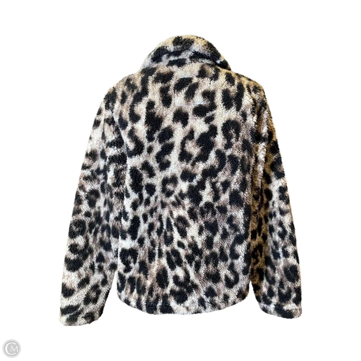 Jacket Faux Fur & Sherpa By Clothes Mentor In Animal Print, Size: M