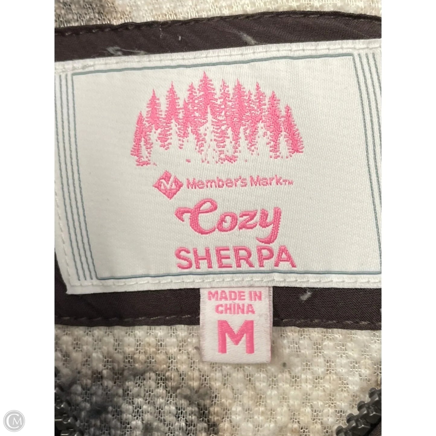 Jacket Faux Fur & Sherpa By Clothes Mentor In Animal Print, Size: M