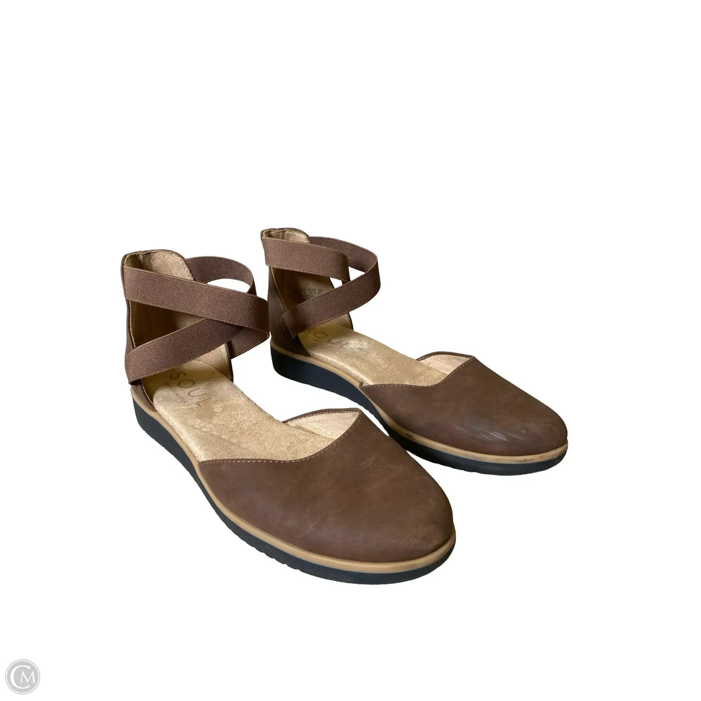 Shoes Flats By Natural Soul In Brown, Size: 8