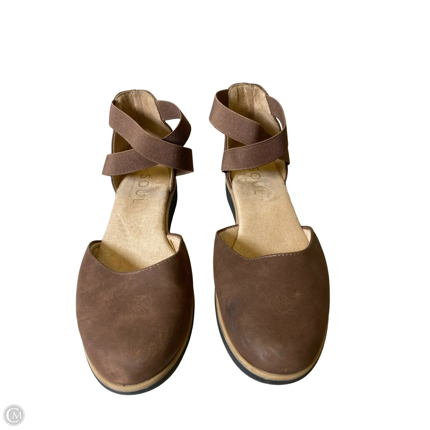 Shoes Flats By Natural Soul In Brown, Size: 8