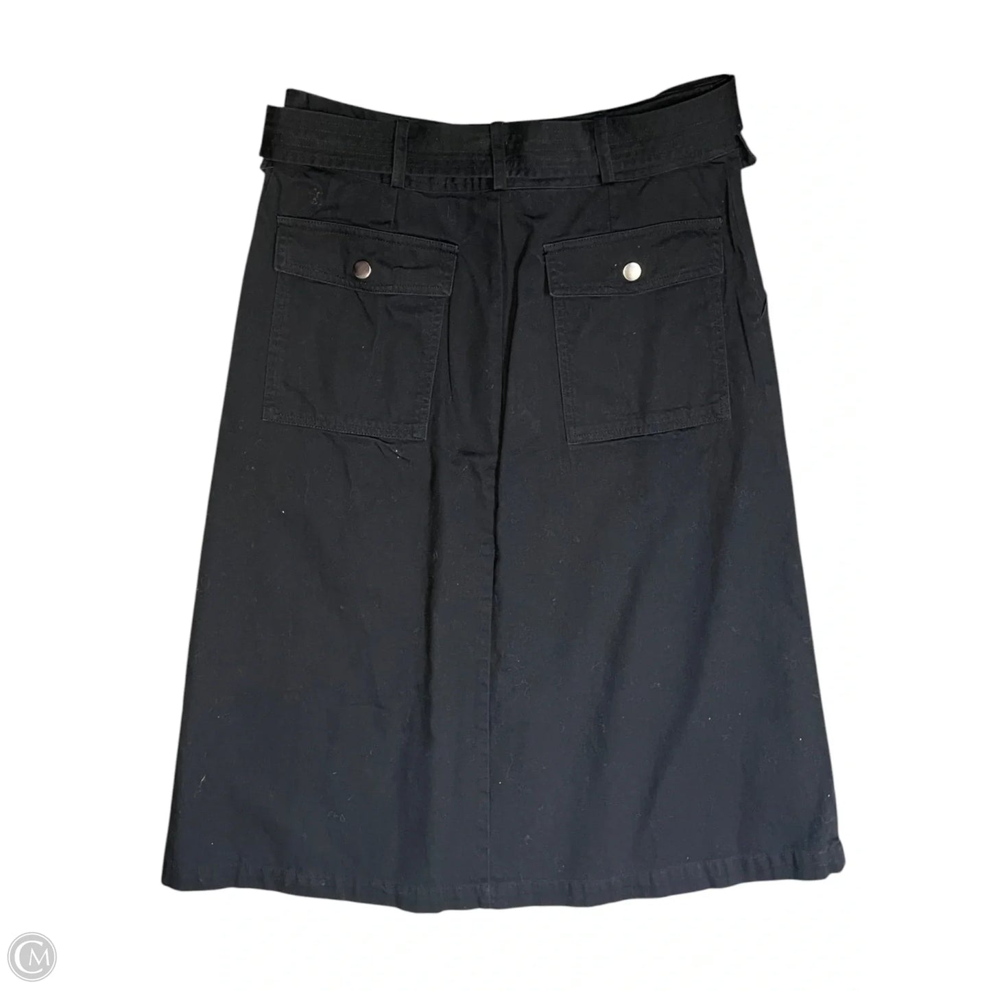Skirt Midi By Banana Republic In Black, Size: 4