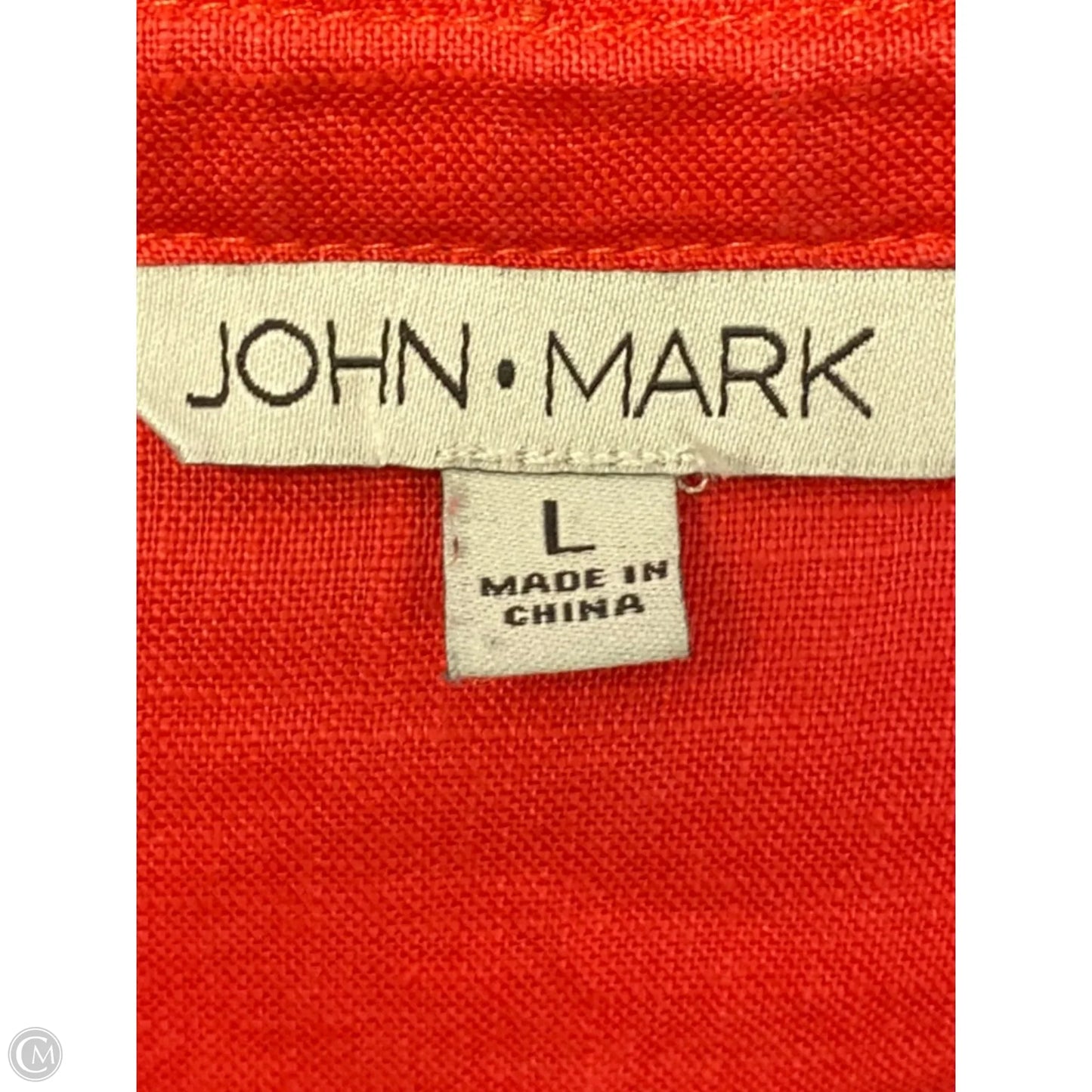 Top 3/4 Sleeve By John Mark In Red, Size: L