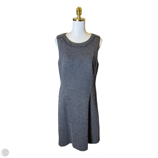 Dress Casual Midi By White House Black Market In Black & White, Size: L