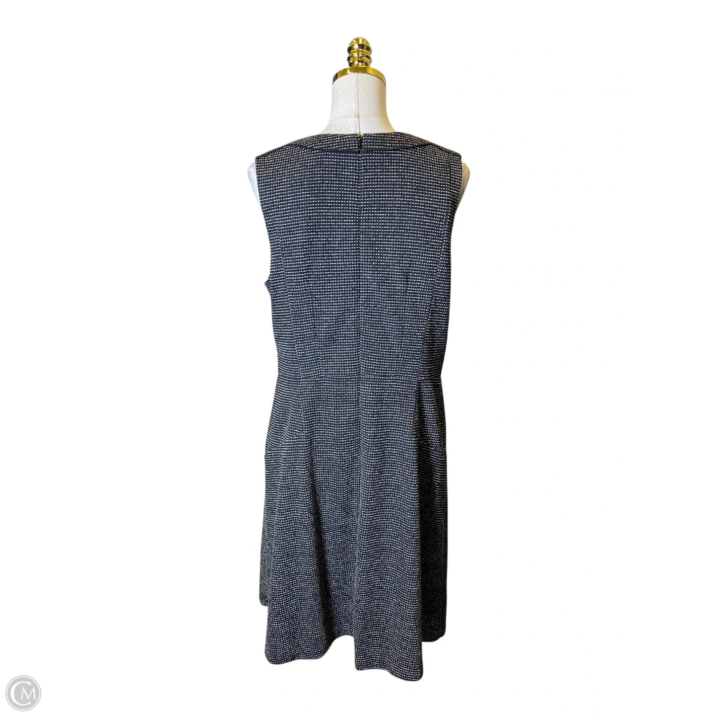 Dress Casual Midi By White House Black Market In Black & White, Size: L