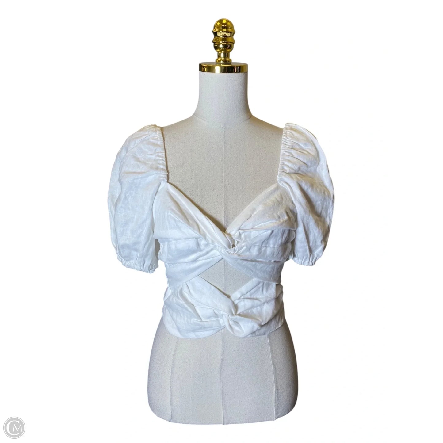 Top Short Sleeve By Reformation In White, Size: Xs