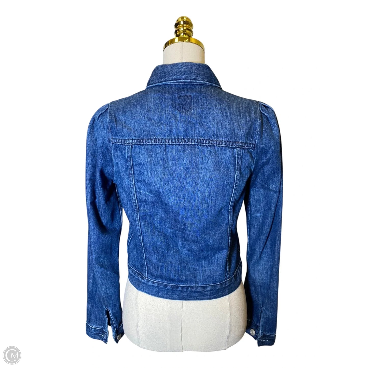 Jacket Denim By Gap In Blue Denim, Size: Xs