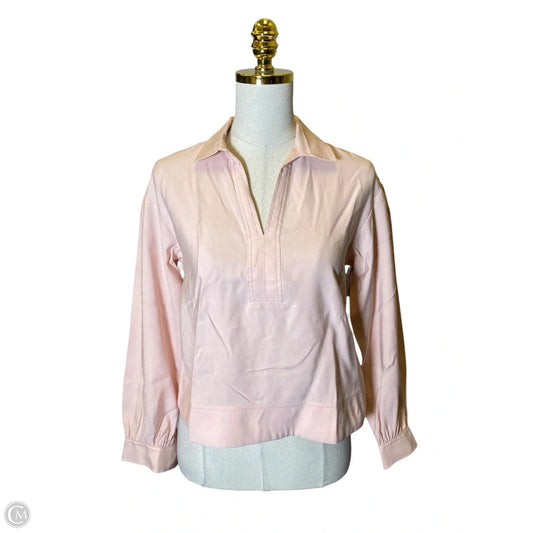 Top Long Sleeve By Banana Republic In Pink, Size: Xxs