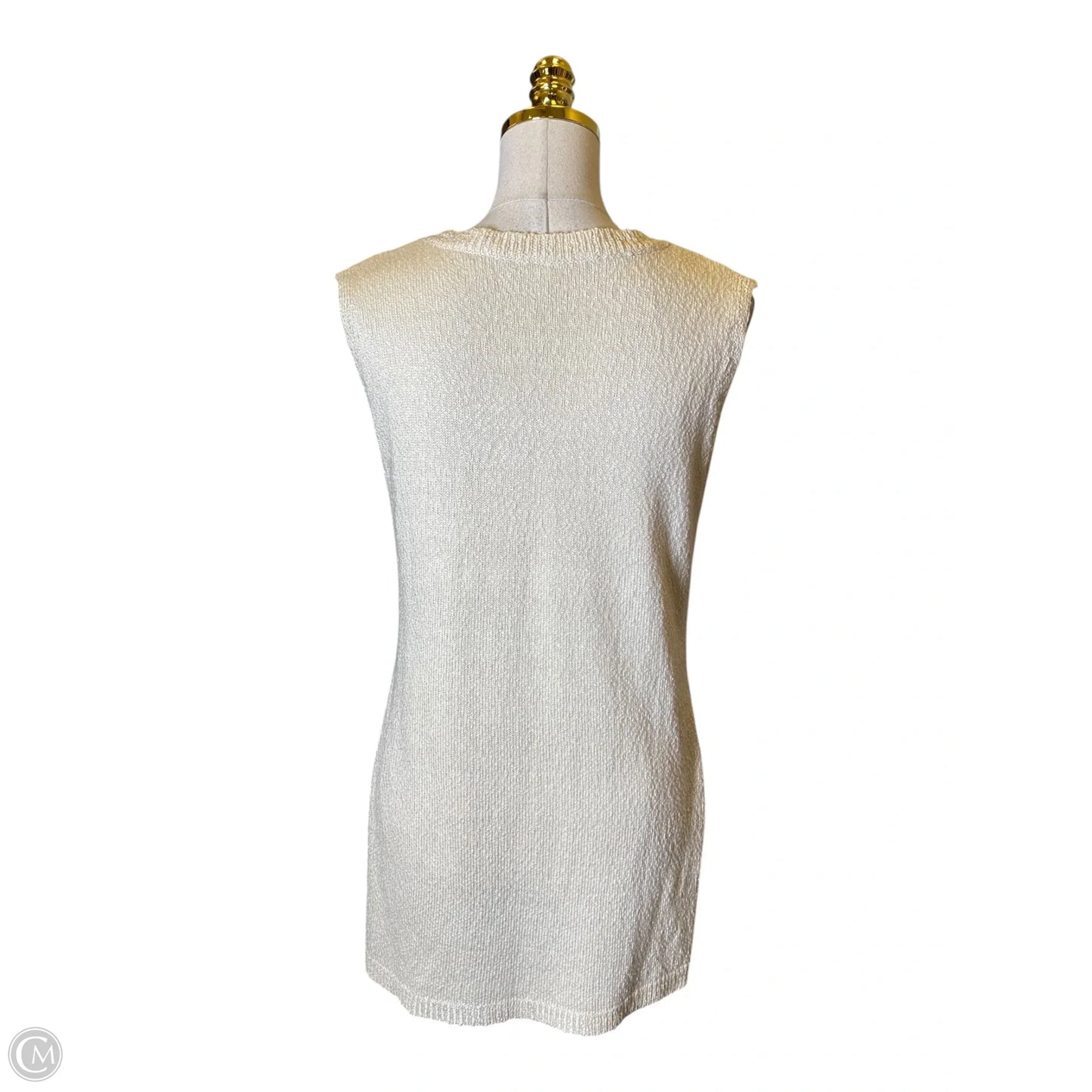Top 2pc Sleeveless By Clothes Mentor In Beige, Size: M