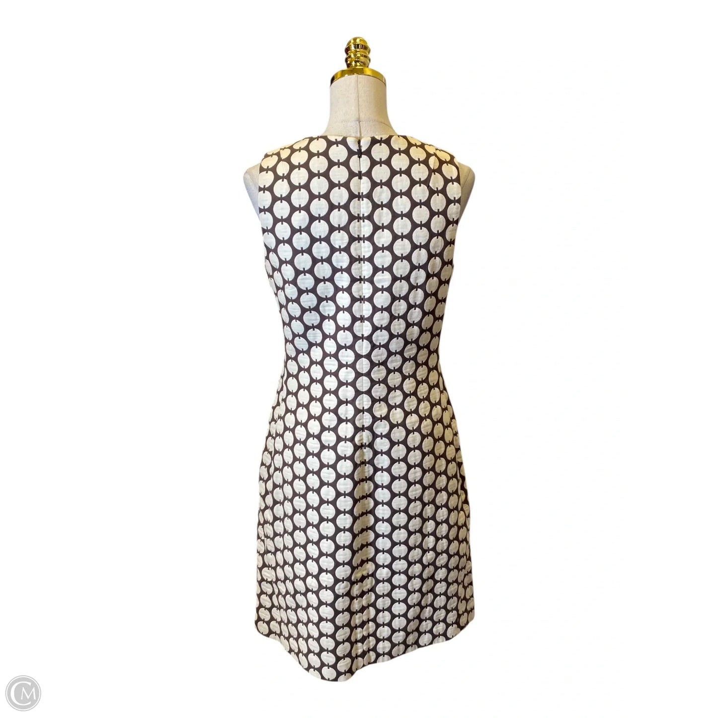 Dress Designer By Tory Burch In Brown & Cream, Size: S