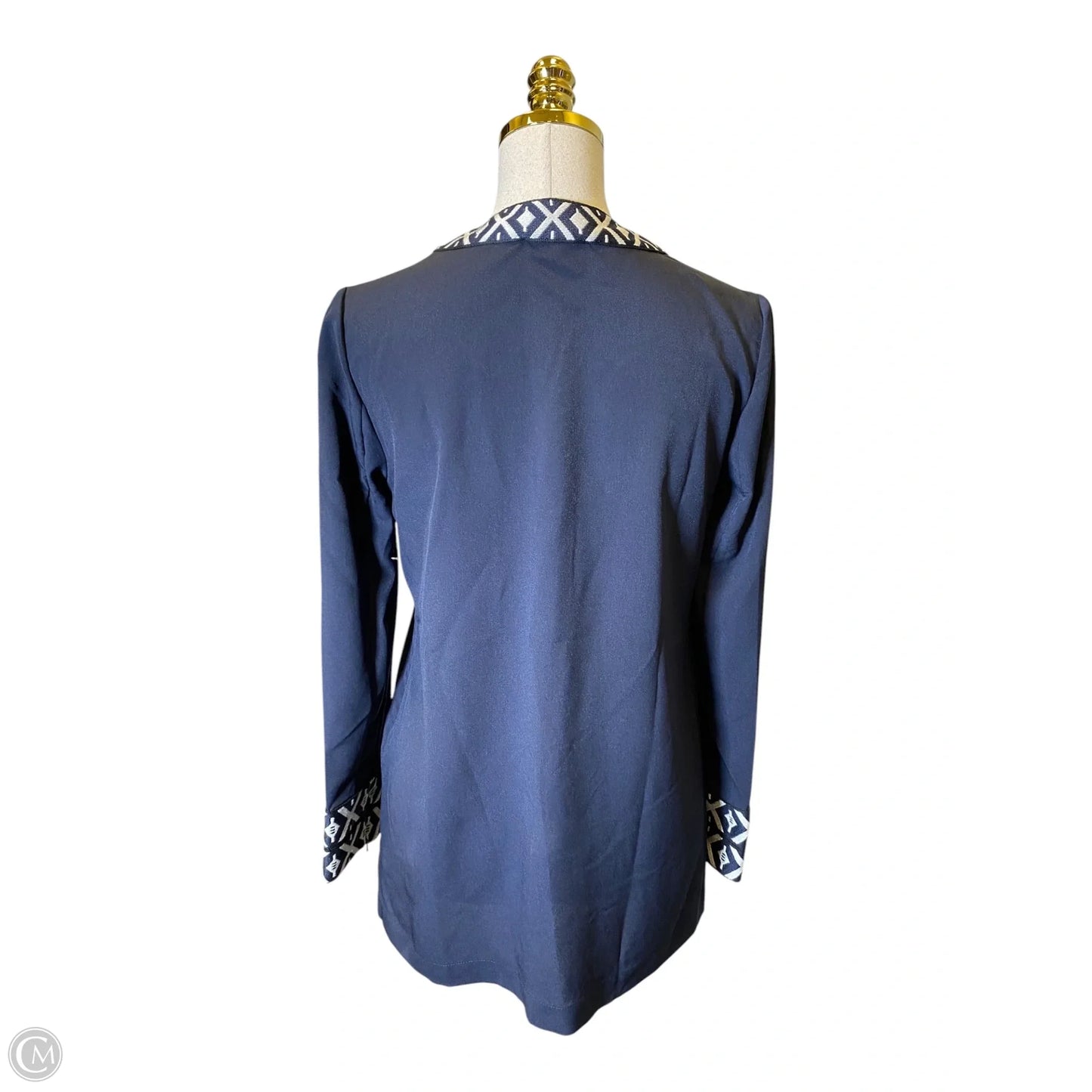 Blouse Designer By Tory Burch In Navy, Size: Xs
