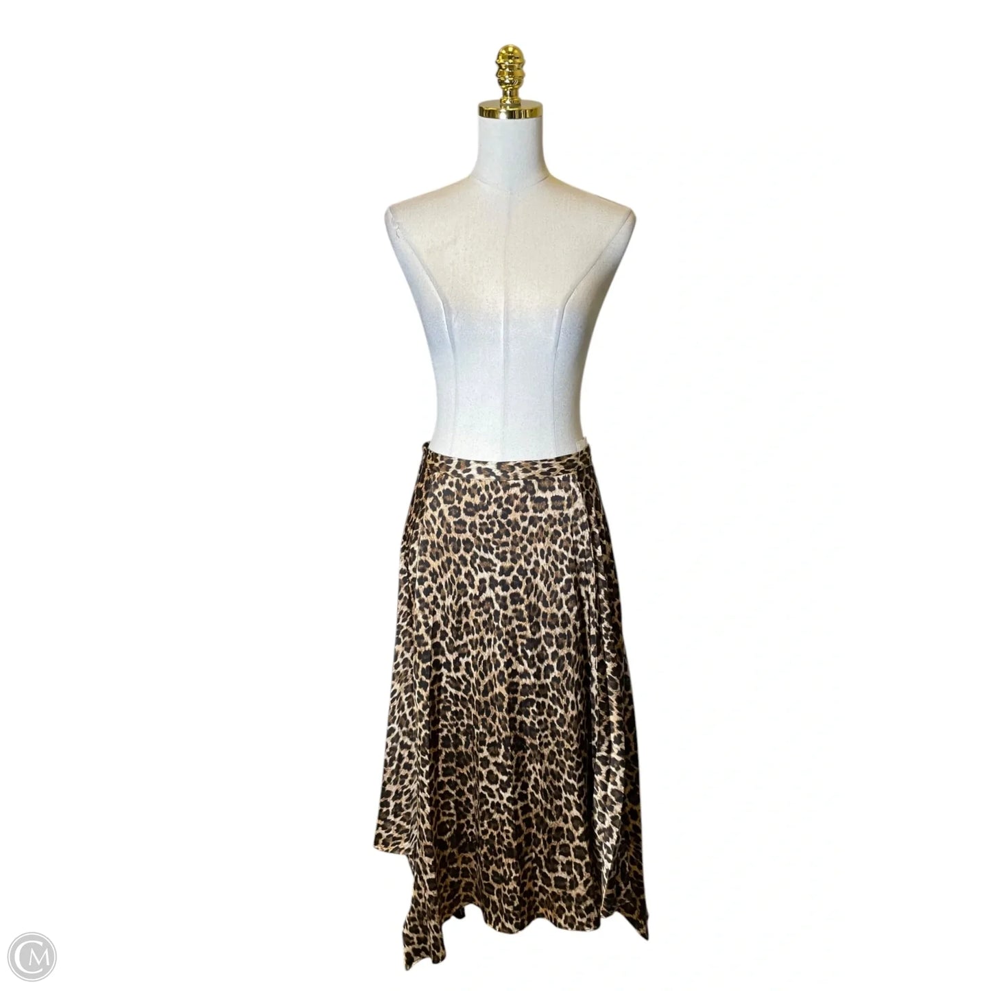 Skirt Midi By Zara In Animal Print, Size: S