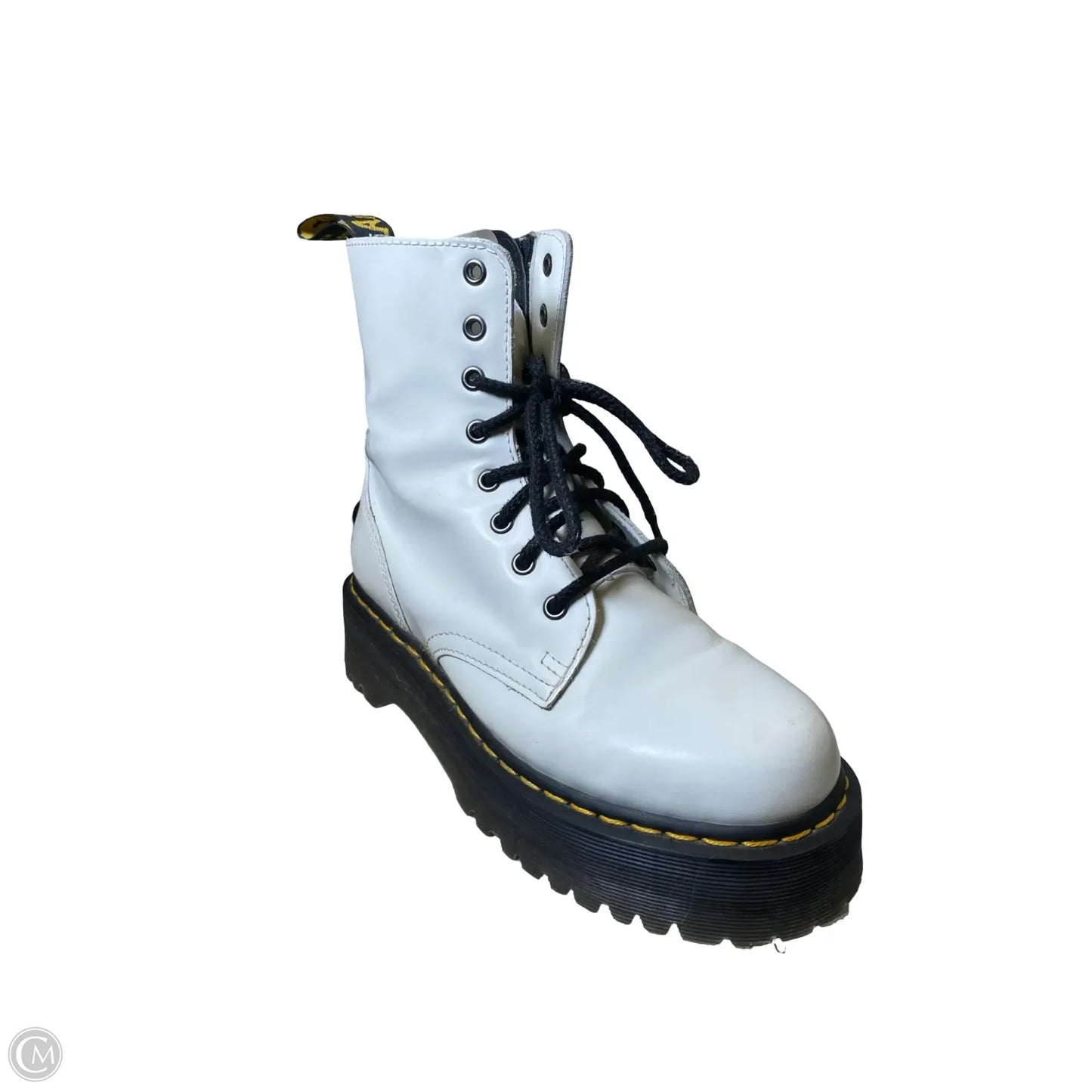 Boots Mid-calf Heels By Dr Martens In White, Size: 7