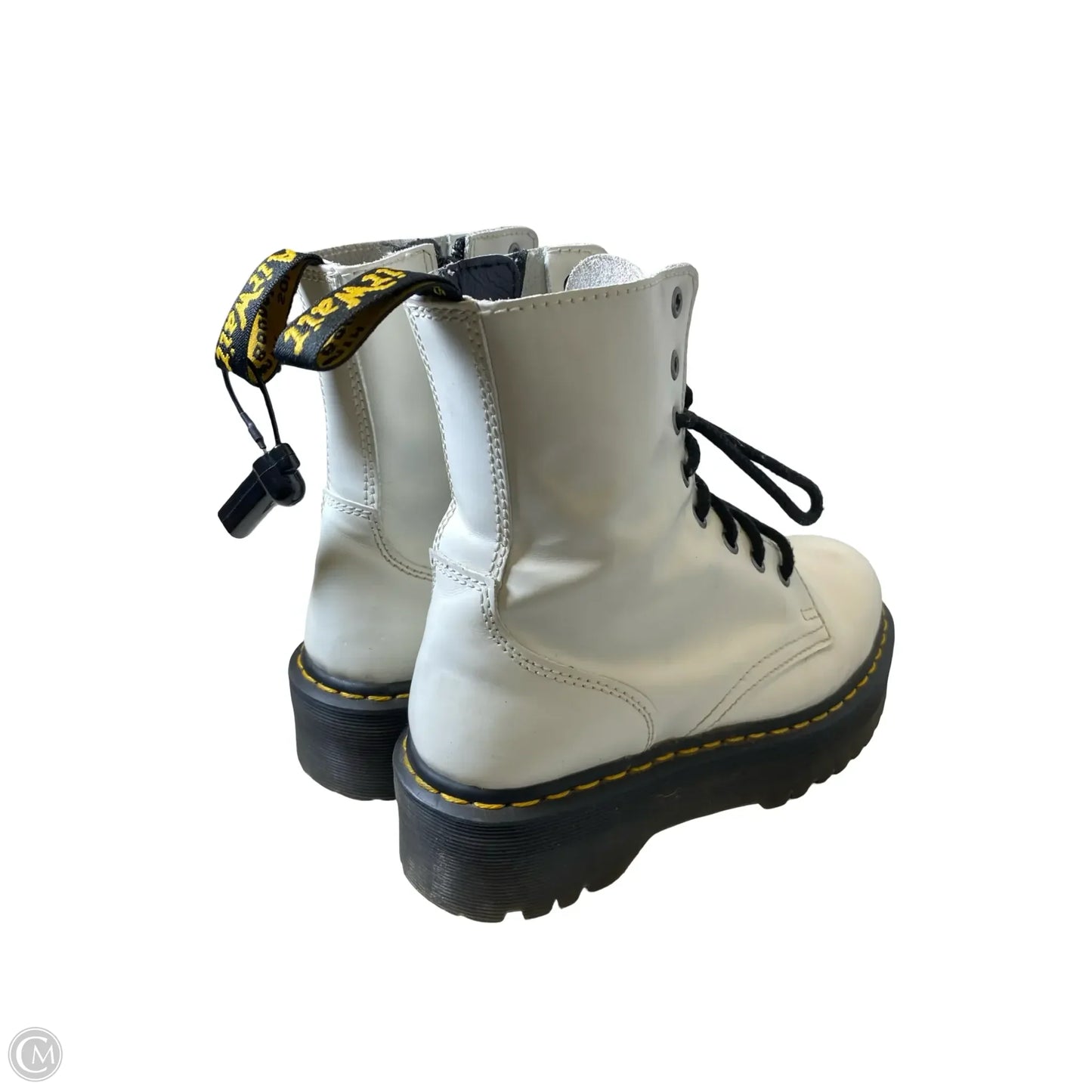 Boots Mid-calf Heels By Dr Martens In White, Size: 7