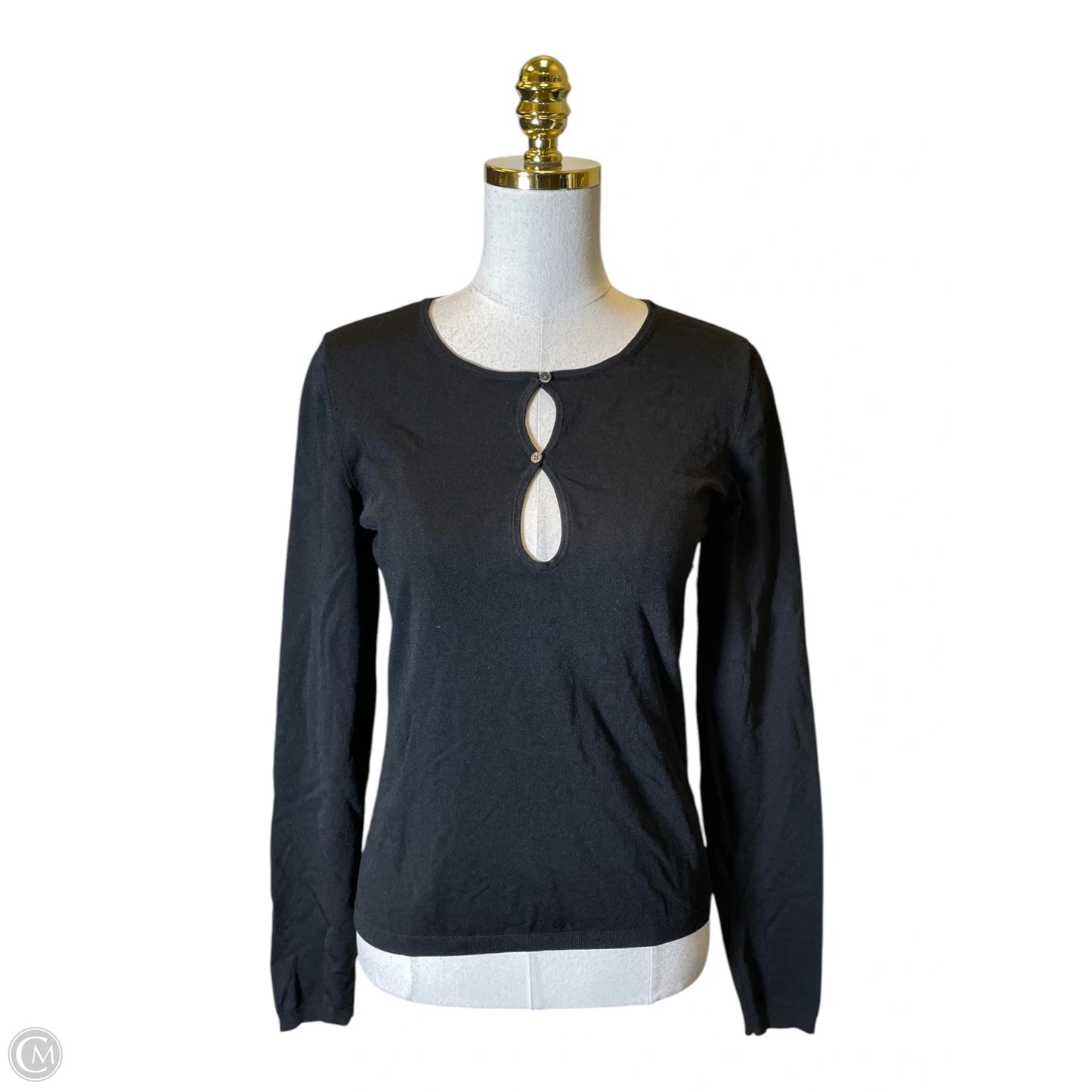 Dress Casual Midi By Lauren By Ralph Lauren In Black, Size: L