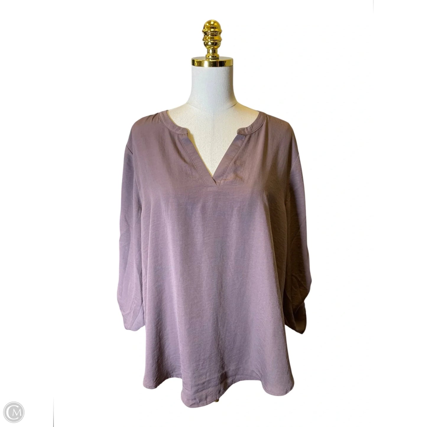 Top 3/4 Sleeve By Maurices In Brown, Size: Xxl