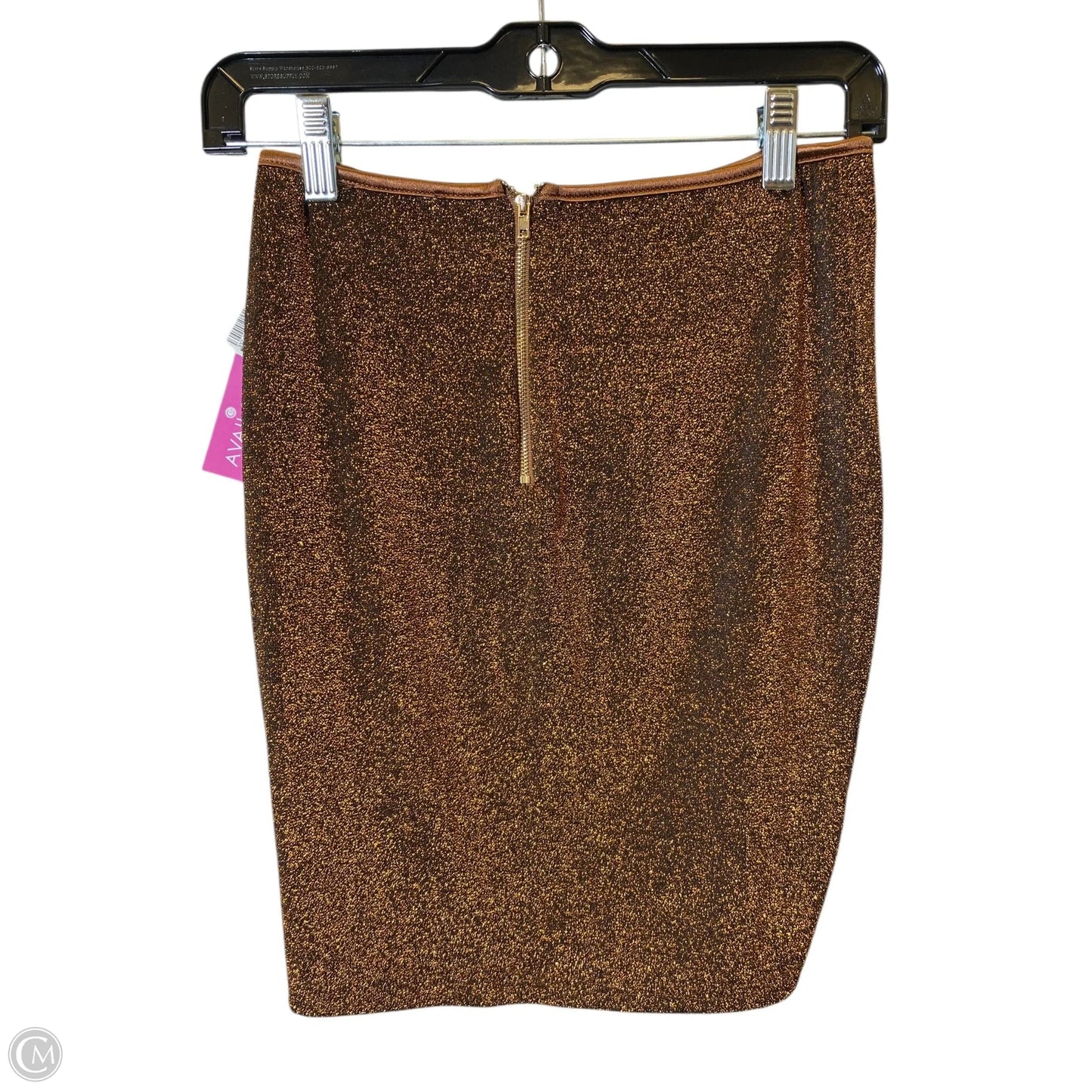 Skirt Midi By Clothes Mentor In Gold, Size: M