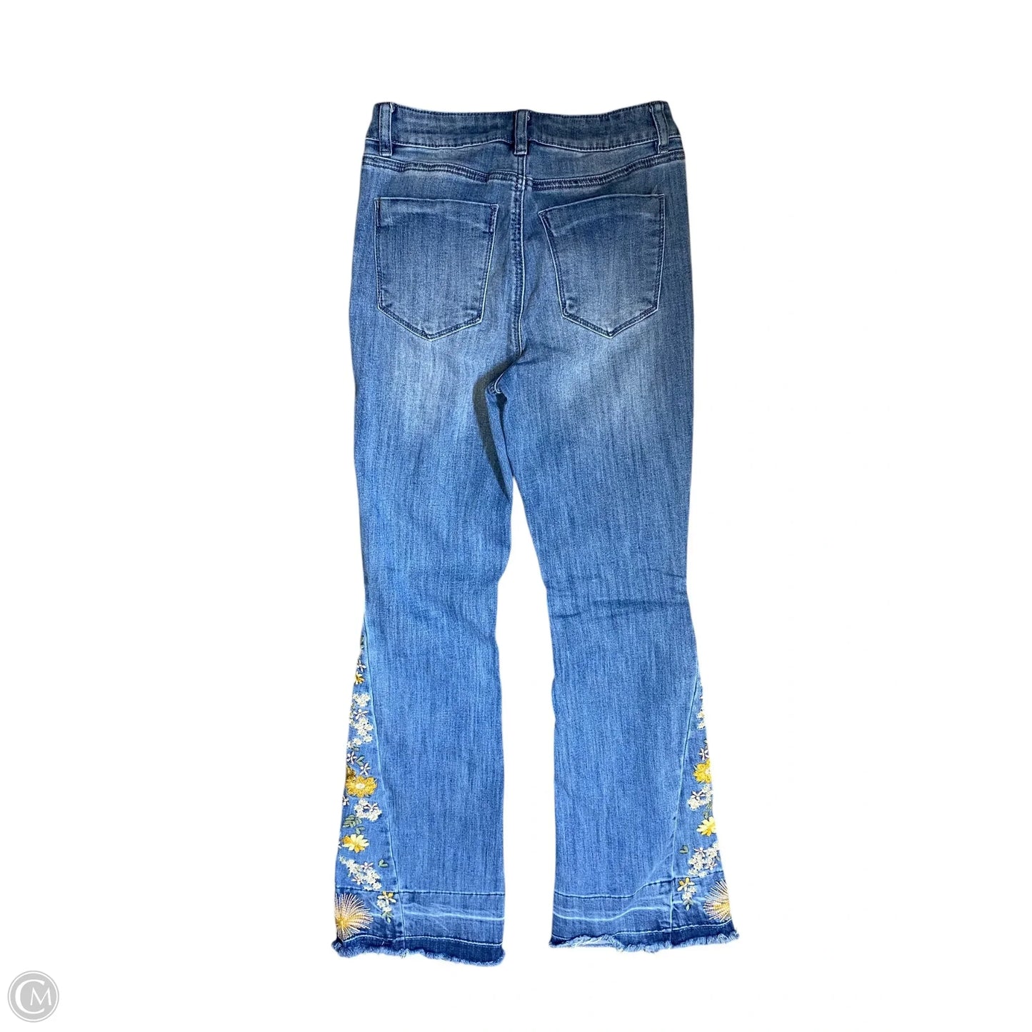 Jeans Flared By Clothes Mentor In Blue Denim, Size: 2