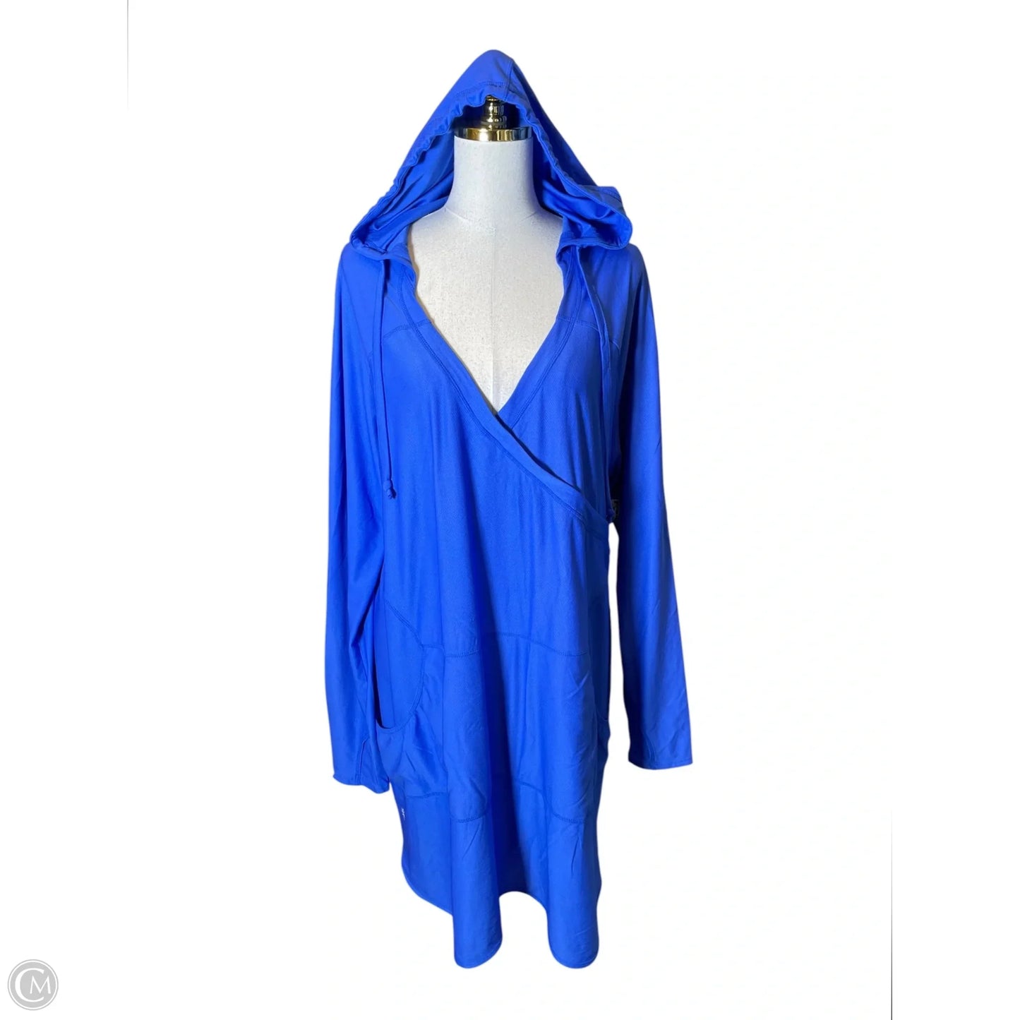 Athletic Sweatshirt Hoodie By Athleta In Blue, Size: 2x