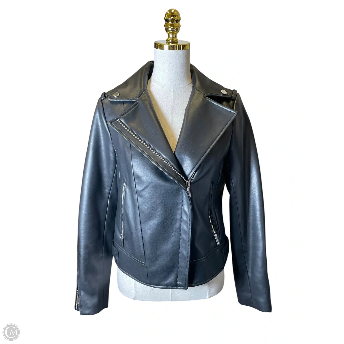 Jacket Designer By Michael Kors In Black, Size: M
