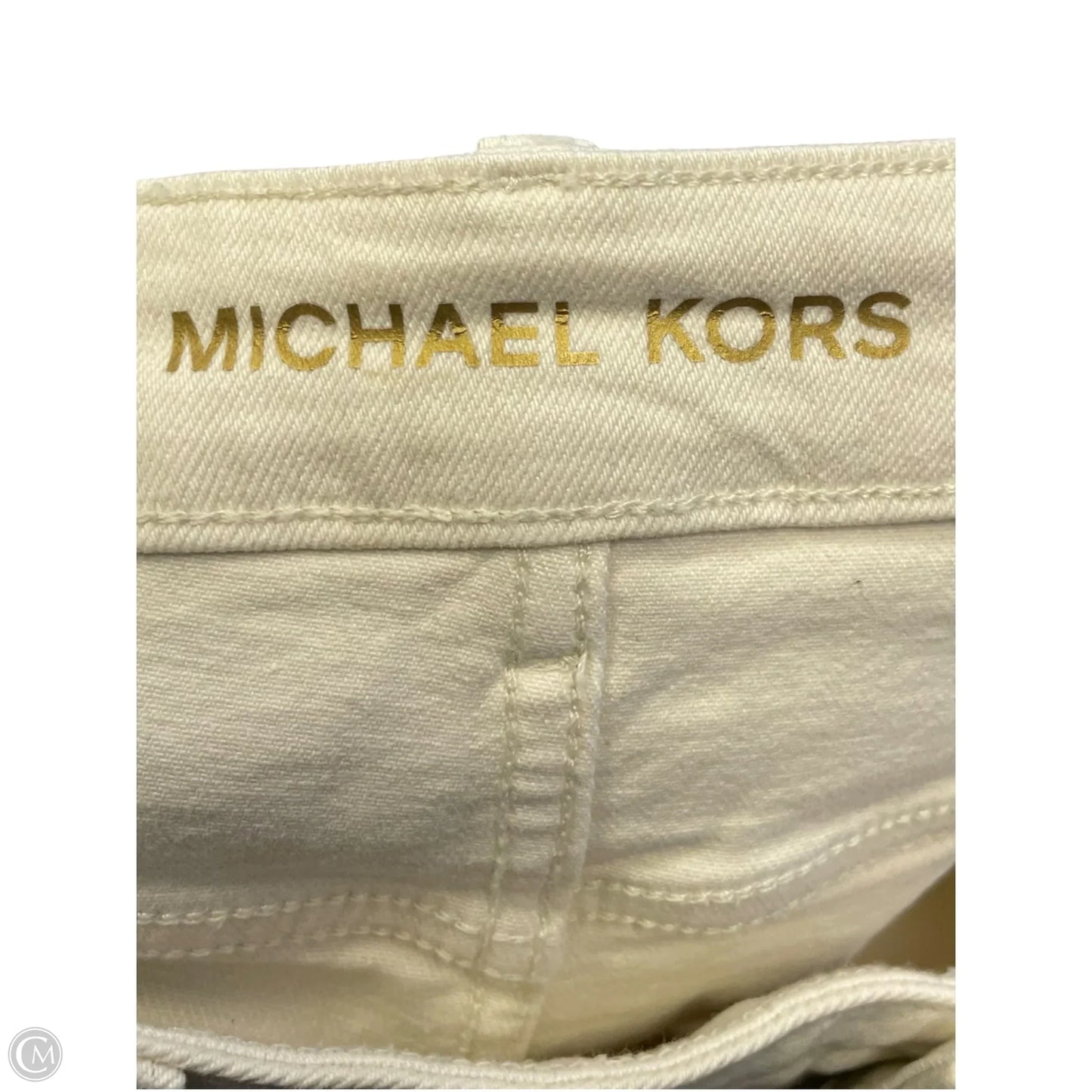 Skirt Designer By Michael Kors In Cream, Size: L