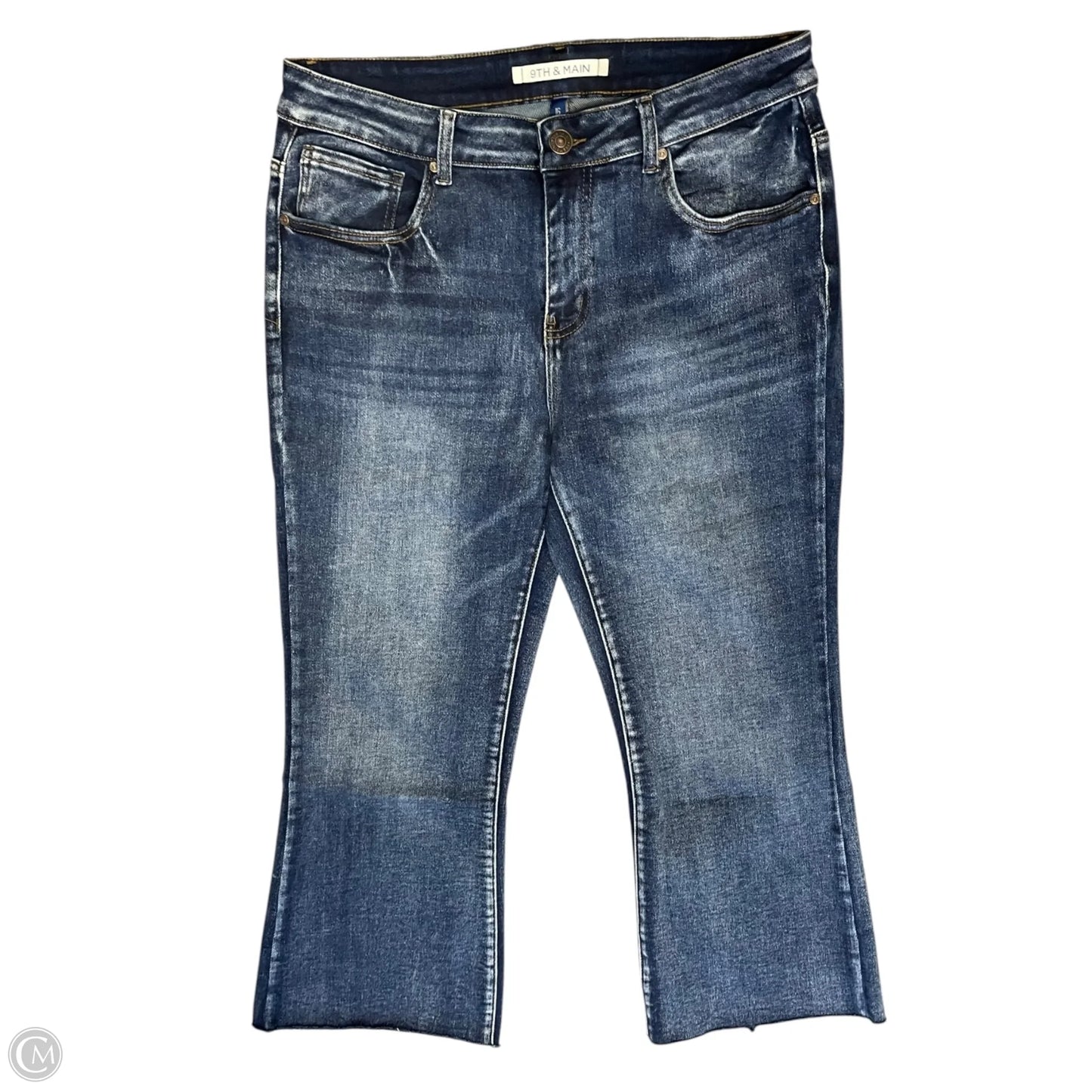 Jeans Cropped By Clothes Mentor In Blue Denim, Size: 16
