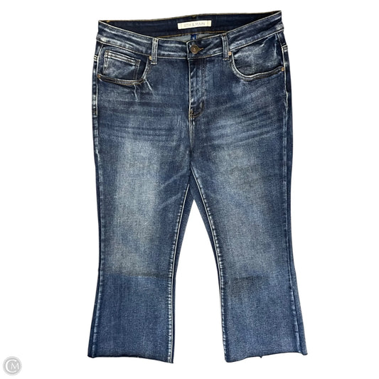 Jeans Cropped By Clothes Mentor In Blue Denim, Size: 16