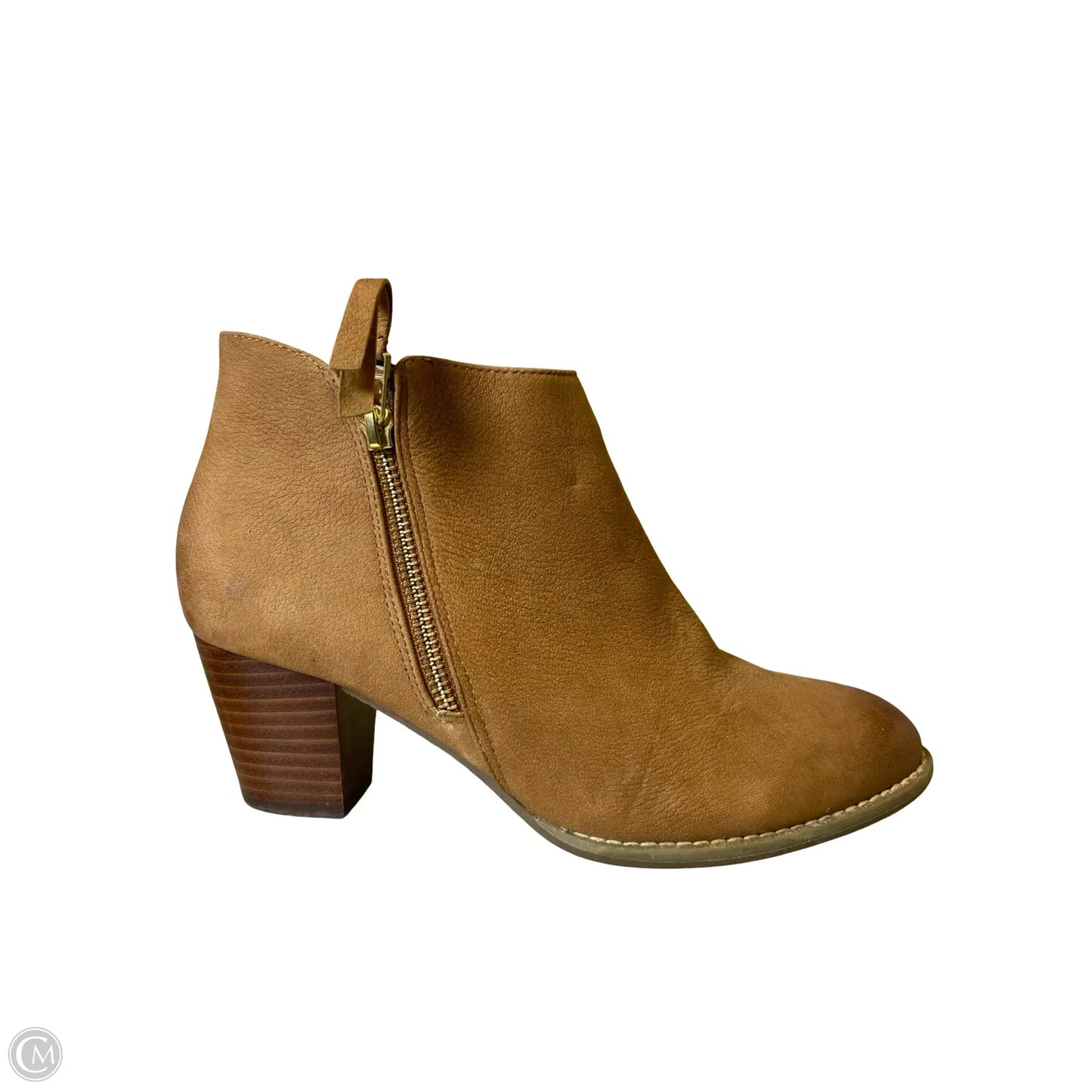 Boots Ankle Heels By Vionic In Brown, Size: 8