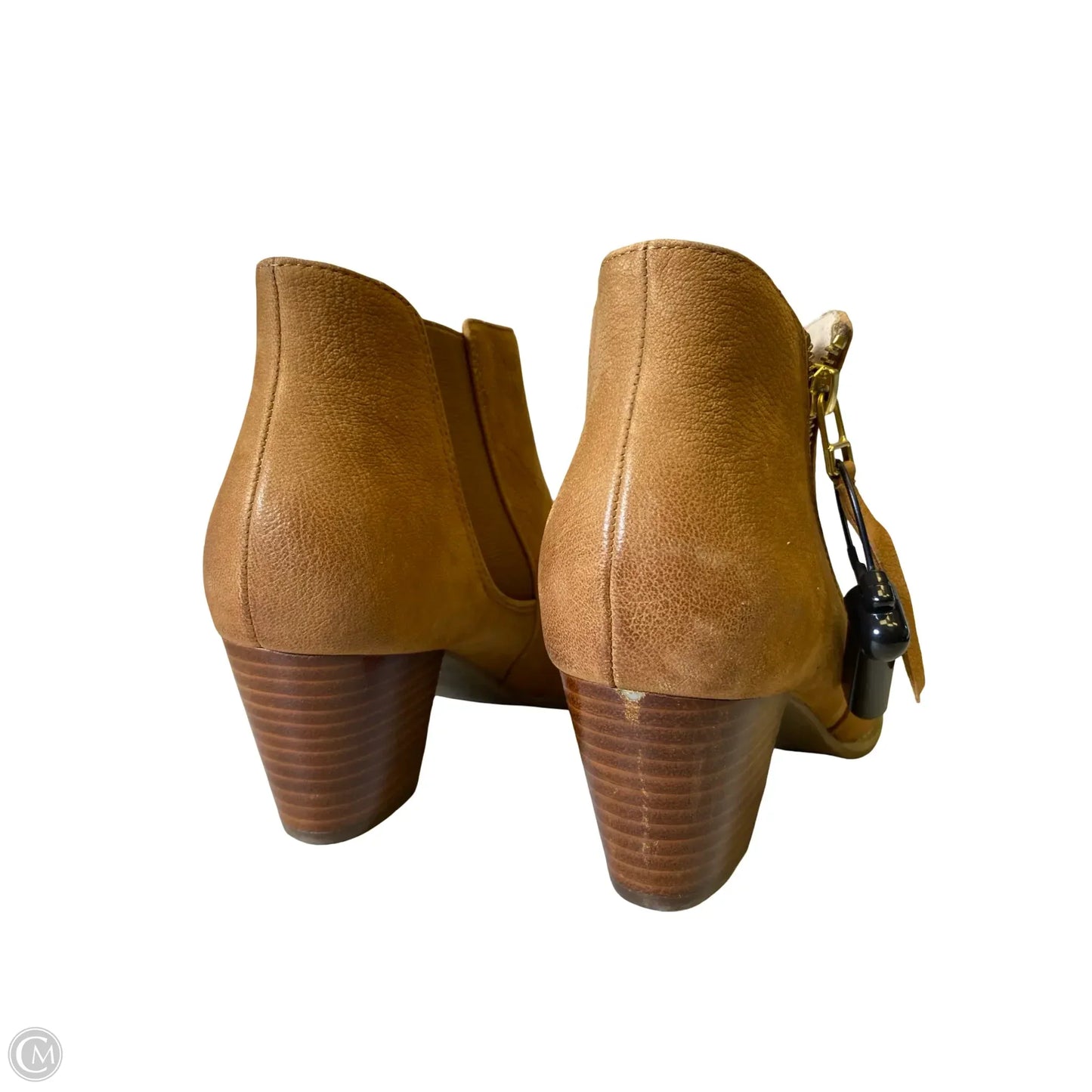 Boots Ankle Heels By Vionic In Brown, Size: 8