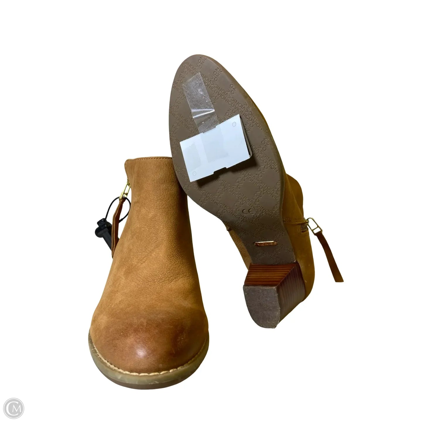 Boots Ankle Heels By Vionic In Brown, Size: 8