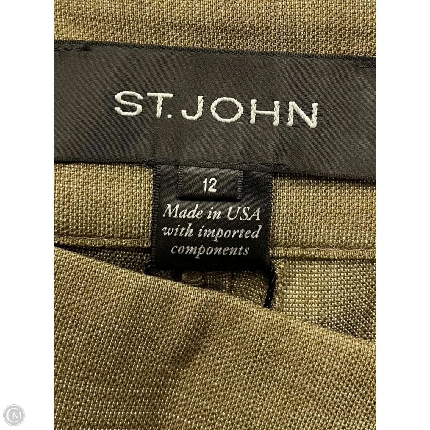 Pants Designer By St. John In Green, Size: 12