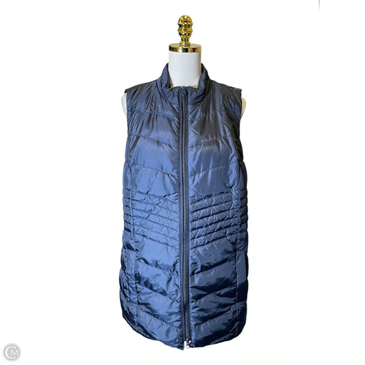 Vest Puffer & Quilted By J. Jill In Navy, Size: L