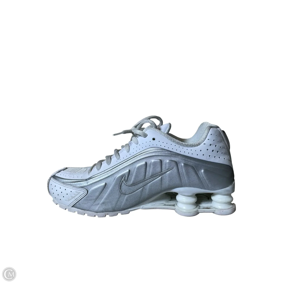Shoes Athletic By Nike In Grey & White, Size: 7