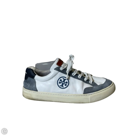 Shoes Designer By Tory Burch In Blue & White, Size: 11