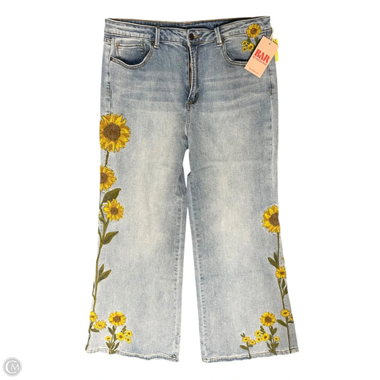 Jeans Wide Leg By Clothes Mentor In Blue Denim, Size: 14