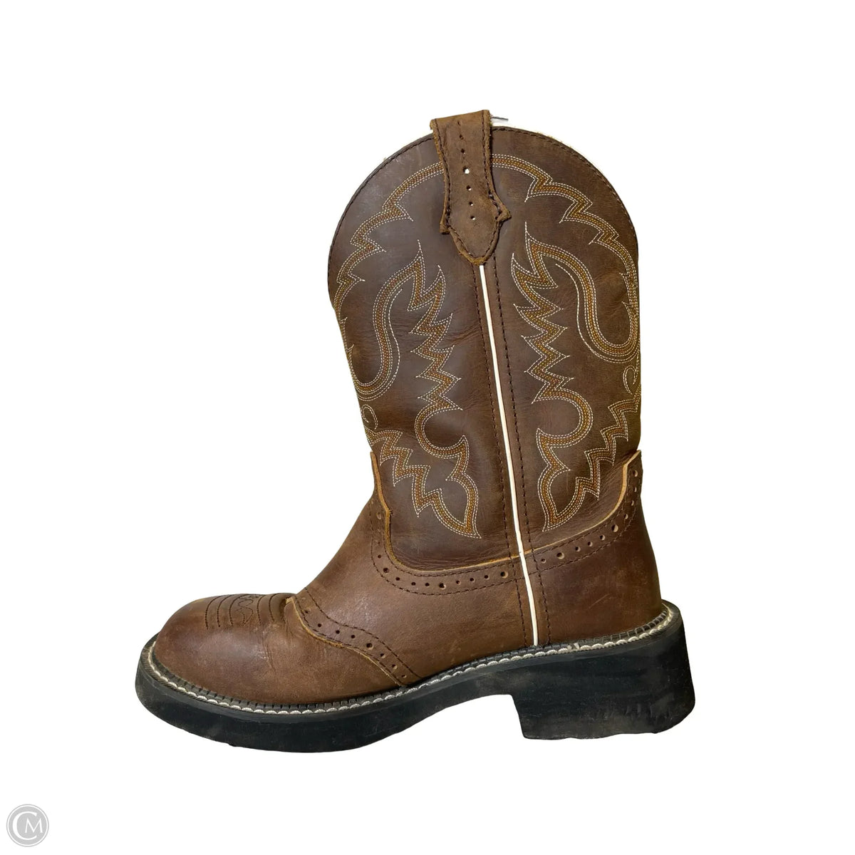 Boots Western By Justin In Brown, Size: 9