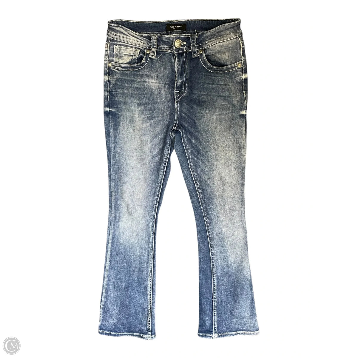 Jeans Flared By Clothes Mentor In Blue Denim, Size: 8
