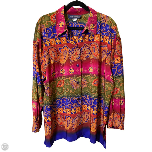 Top Long Sleeve By Maggie Mcnaughton In Multi-colored, Size: Xl