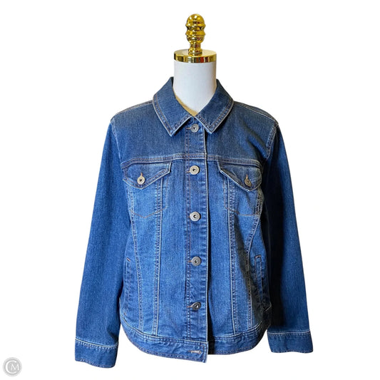 Jacket Denim By Style And Company In Blue Denim, Size: L